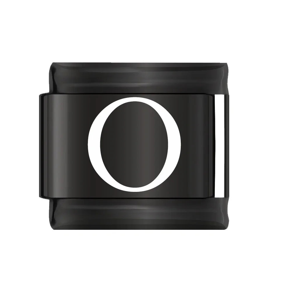 Charm Italiano Plano - Colección "Black Edition" (Letras Blancas y Símbolos)