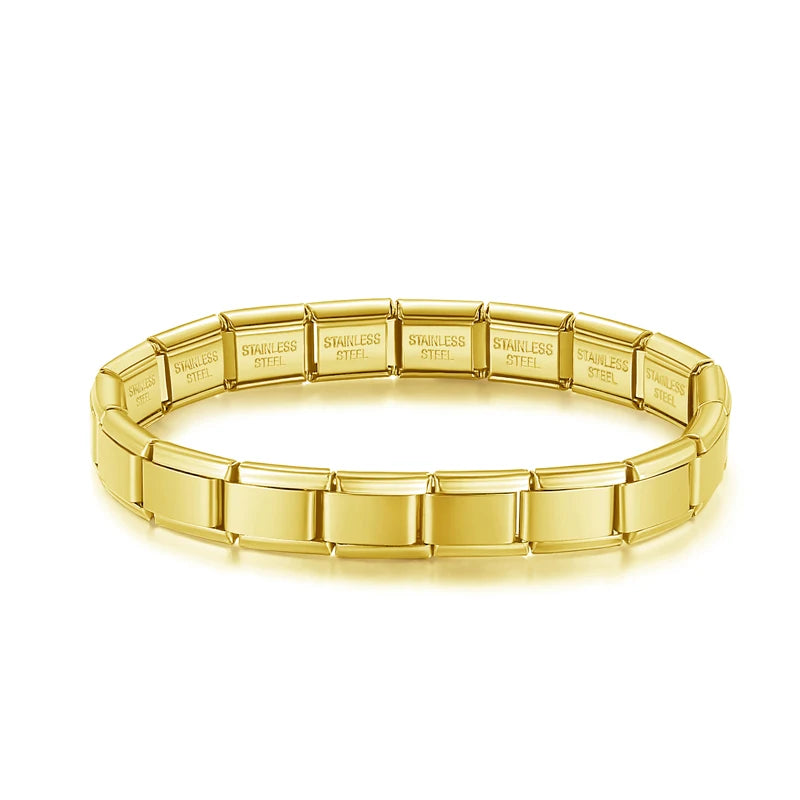 Complete Base Bracelet - Plain Link (Gold Tone)