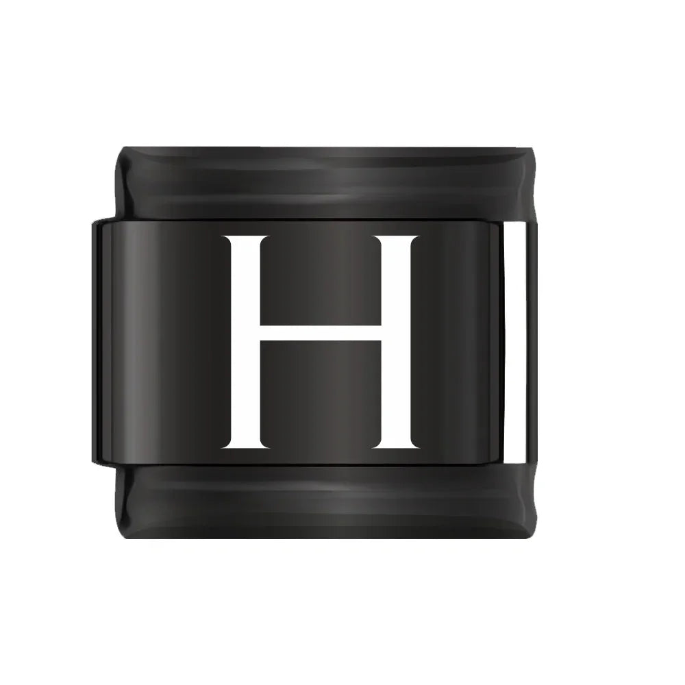 Charm Italiano Plano - Colección "Black Edition" (Letras Blancas y Símbolos)