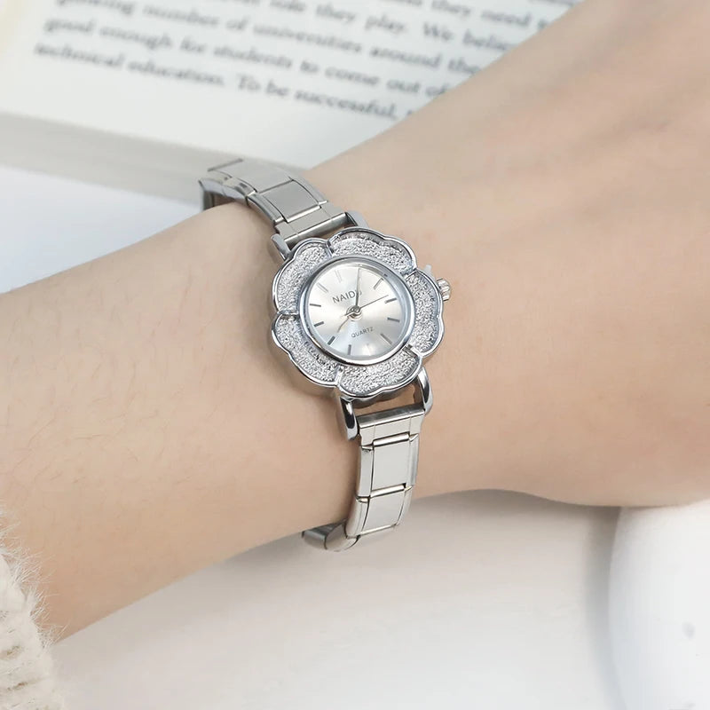 Reloj Base Modular - Diseño Floral Ornato (Bisel Tallado)