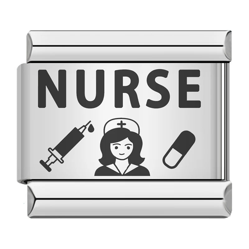 Charm Italiano Plano - Colección Orgullo Profesional (Doctor, Abogado, Profesor)