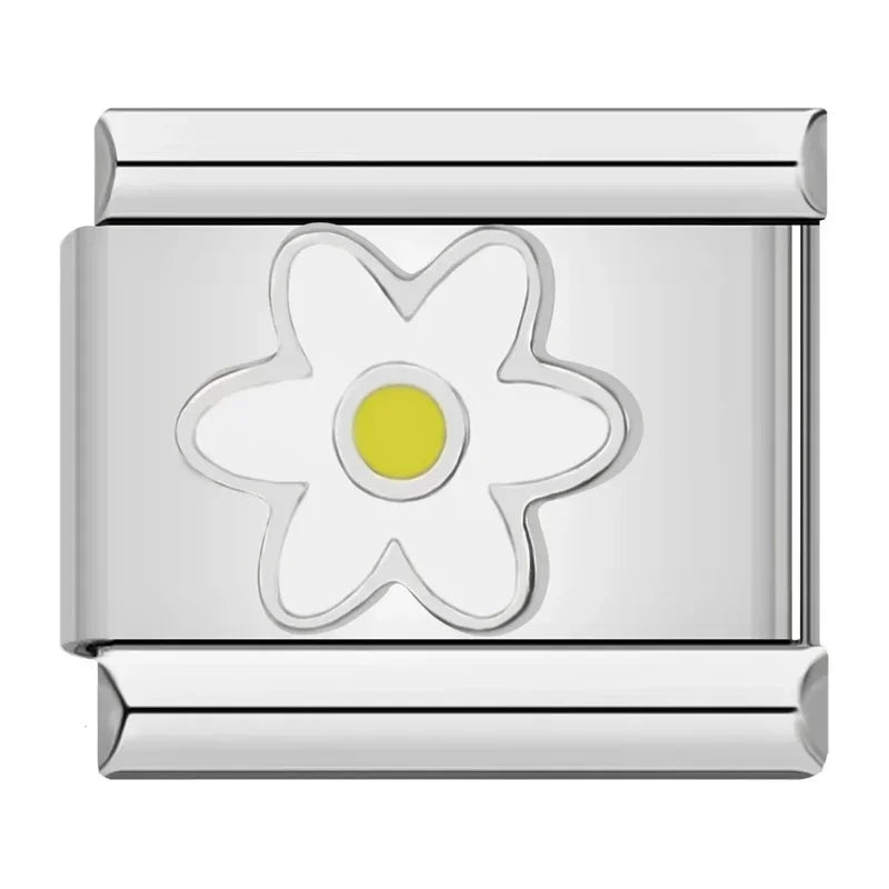 Charm Italiano Plano - Colección Jardín Botánico (Girasoles, Margaritas y Flores)