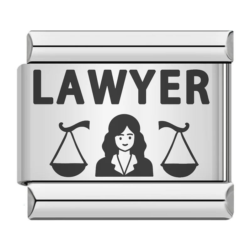 Charm Italiano Plano - Colección Orgullo Profesional (Doctor, Abogado, Profesor)