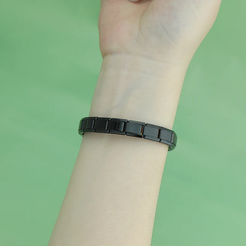 Pulsera Base Completa - Edición Total Black (Acero Negro Mate)