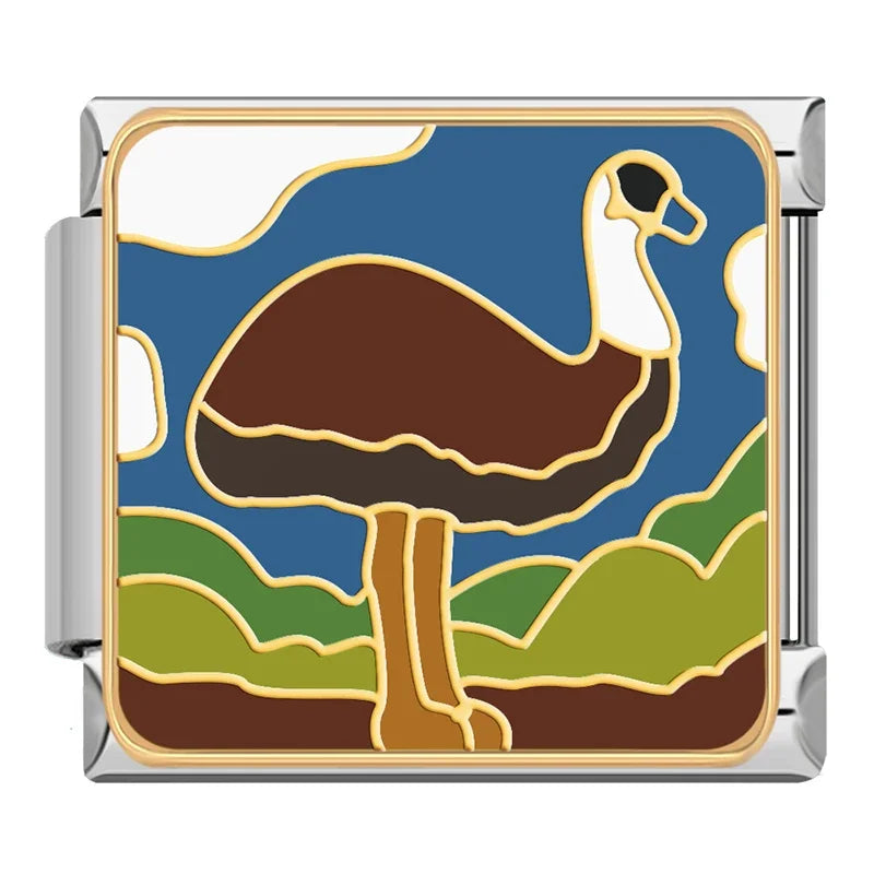 Charm Italiano Plano - Colección Viajes Exóticos (Fauna Global y Culturas)