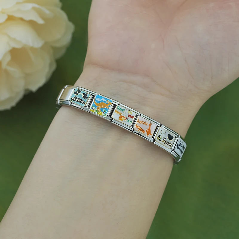 Charm Italiano Plano - Colección Vuelta al Mundo (Viajes y Souvenirs)