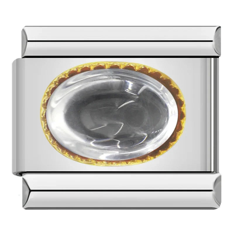 Charm Italiano Joya - Piedras de Nacimiento y Estilo Vintage (Gemstones)