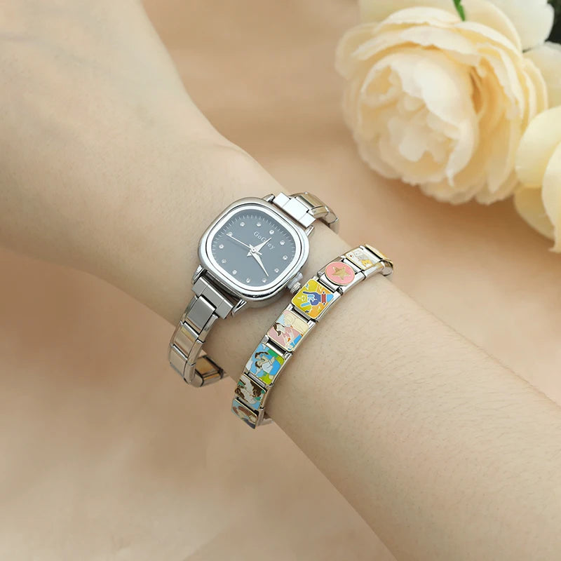 Reloj Base Modular - Diseño Cushion con Esfera de Zirconia (Elegancia)