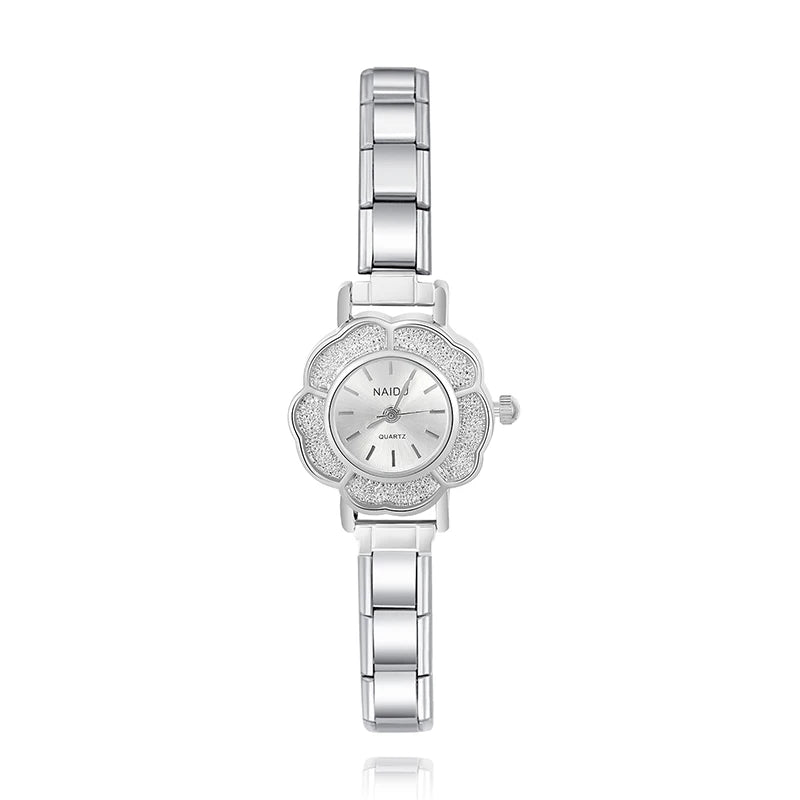 Reloj Base Modular - Diseño Floral Ornato (Bisel Tallado)