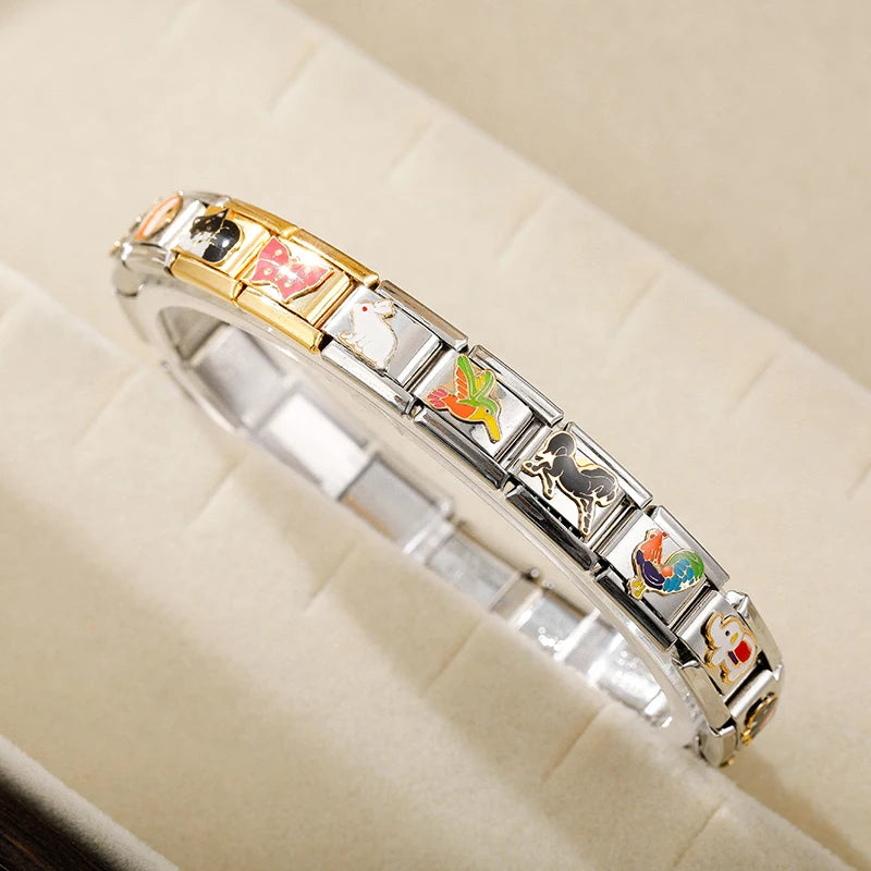 Charm Italiano Plano - Colección Reino Animal (Mascotas, Fauna y Unicornios)