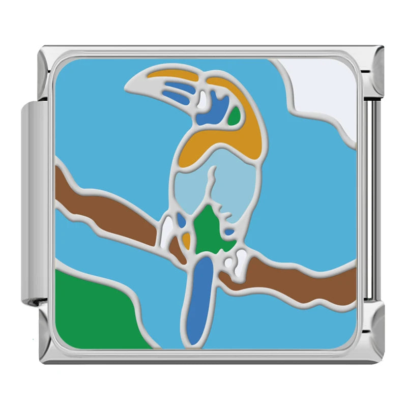 Charm Italiano Plano - Colección Aves y Vuelo (Fauna Aérea)