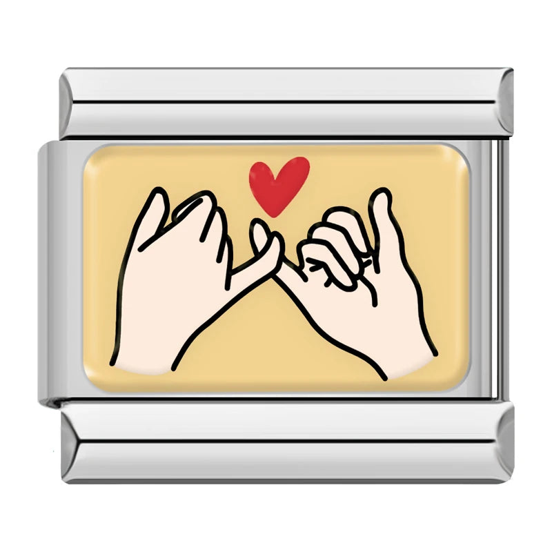 Charm Italiano Plano - Colección Hermandad y Amistad Eterna (Besties, Sisters)