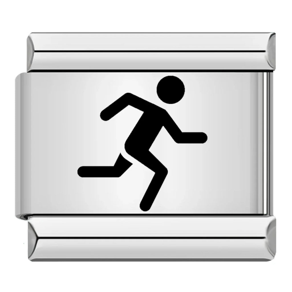 Charm Italiano Plano - Colección Deporte y Fitness (Running, Fútbol, Natación)