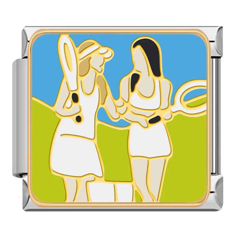 Charm Italiano Plano - Colección Amistad (Momentos con tus Mejores Amigas)