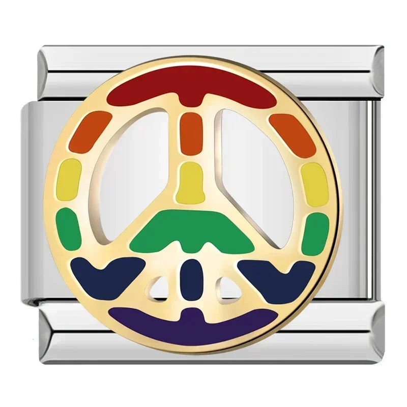 Charm Italiano Plano - Colección Buena Vibra y Naturaleza (Yoga, Paz, Motivación)