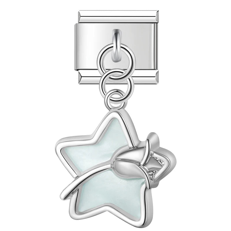 Charm Italiano Colgante - Colección Sueños Pastel (Mariposa, Nube, Estrella)