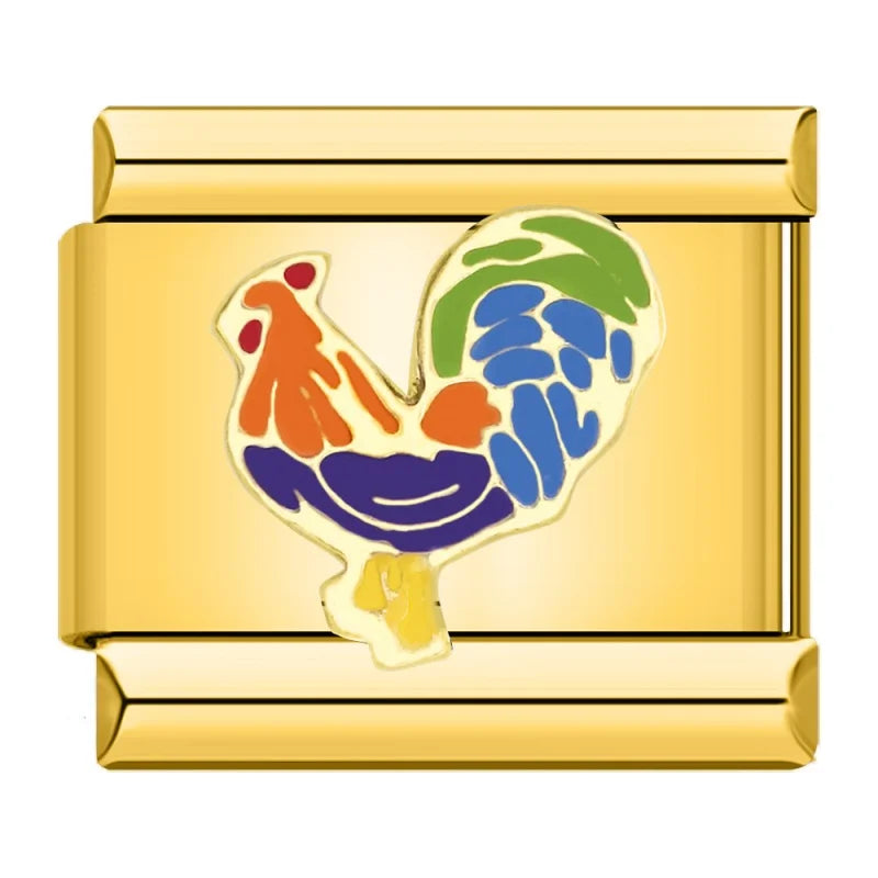 Charm Italiano Plano - Colección Reino Animal (Mascotas, Salvajes y Fantasía)