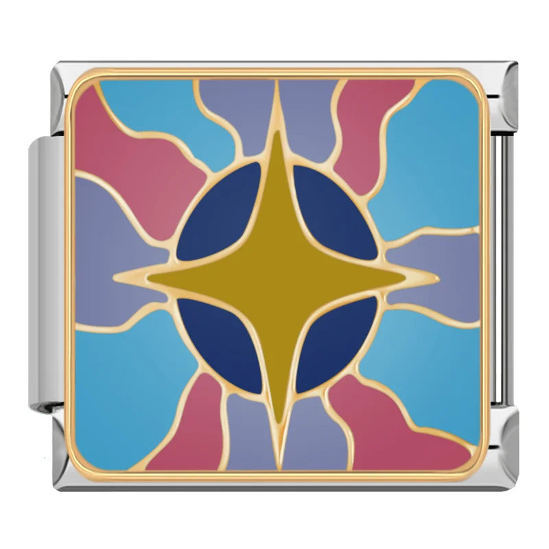 Charm Italiano Plano - Colección Noche Estrellada y Sueños (Arte Celeste)