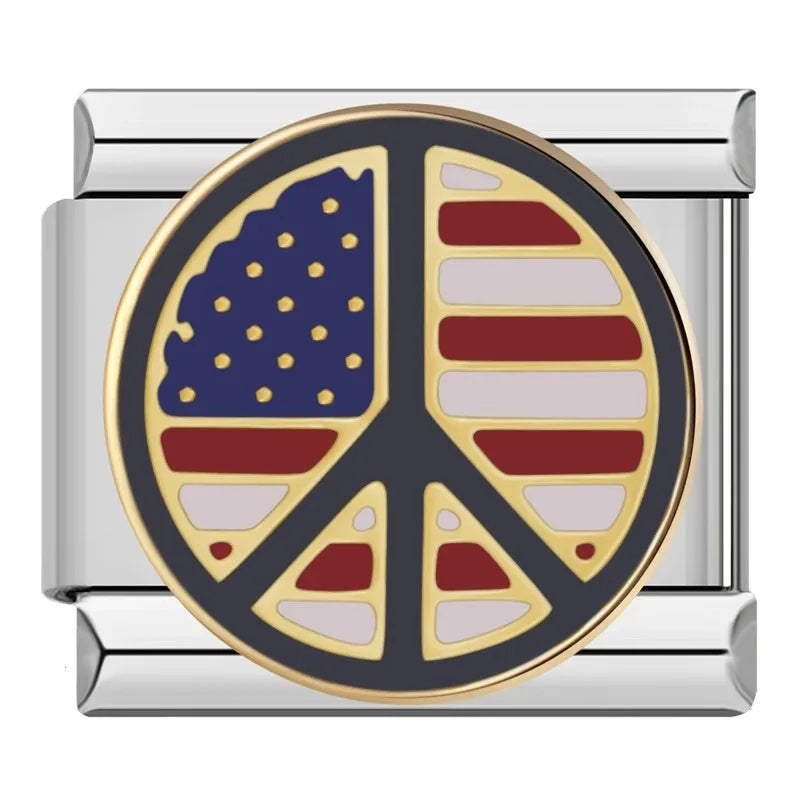 Charm Italiano Plano - Colección Sueños y Servicio (Policía, Medicina, Amistad)