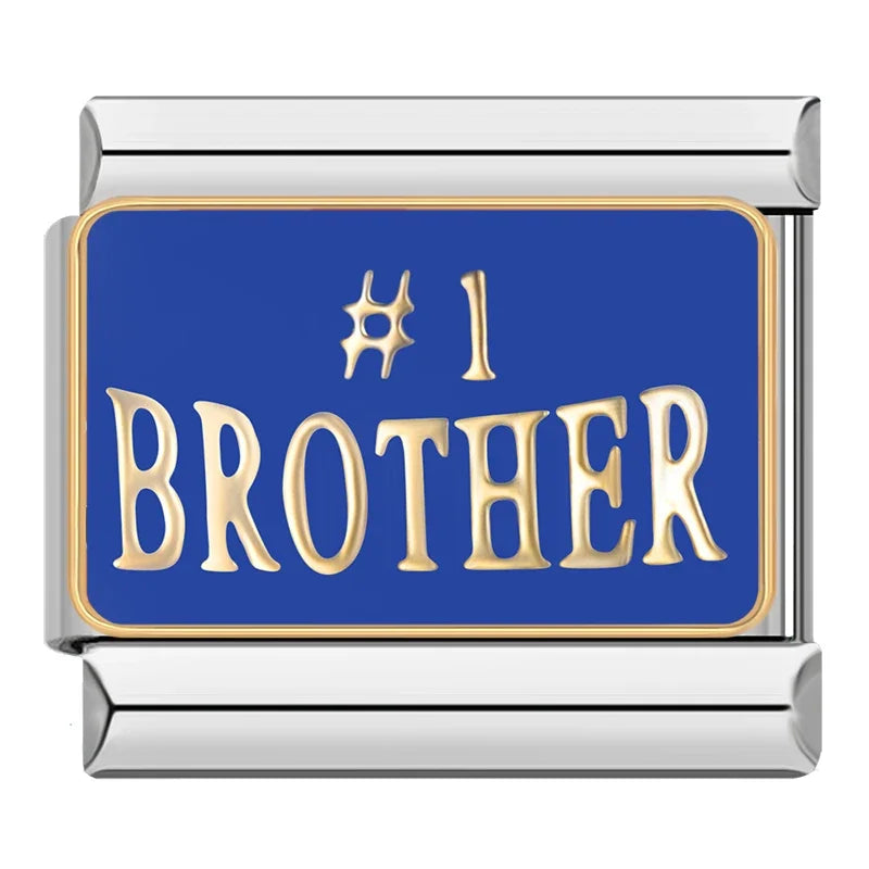 Charm Italiano Plano - Colección Familia y Declaraciones (Madre, Hijos, Hermanos)