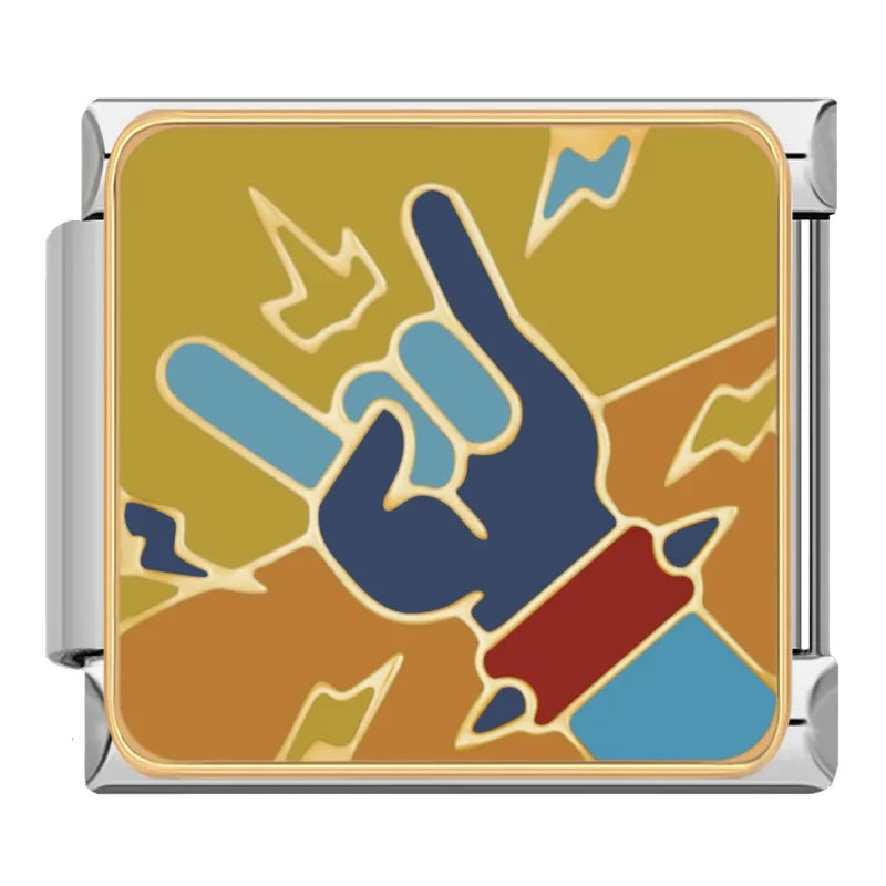 Charm Italiano Plano - Colección Momentos de Amor y Familia (Siluetas Cariñosas)