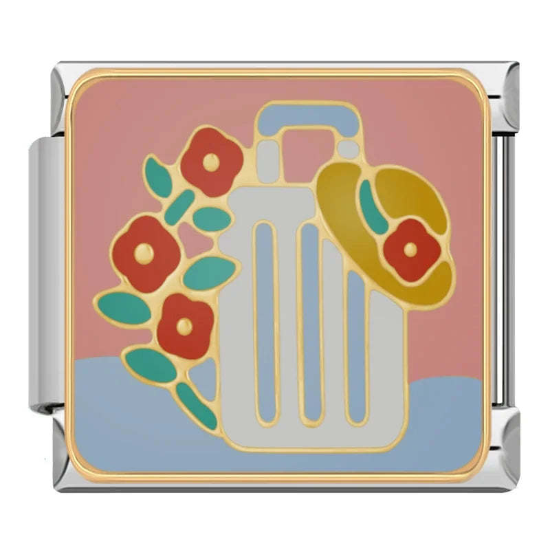 Charm Italiano Plano - Colección Personalidad y Declaraciones (Edgy & Frutal)