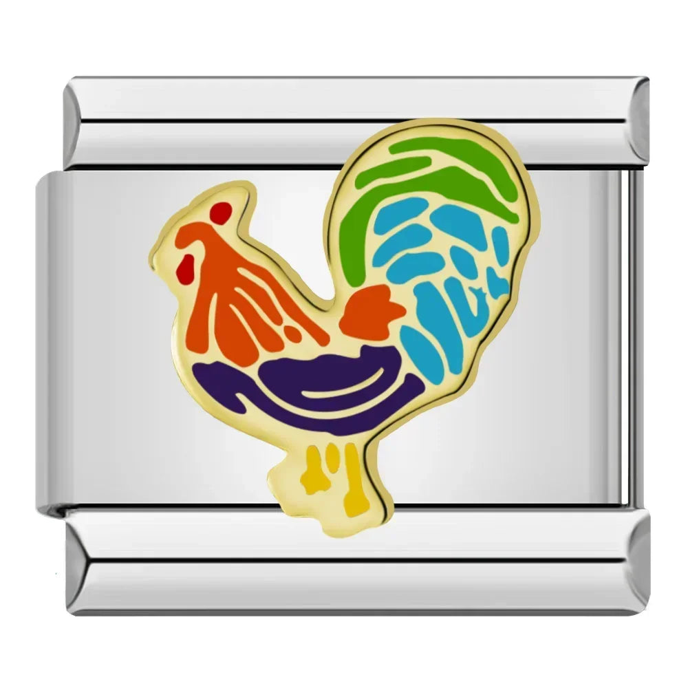 Charm Italiano Plano - Colección Reino Animal (Mascotas, Salvajes y Fantasía)