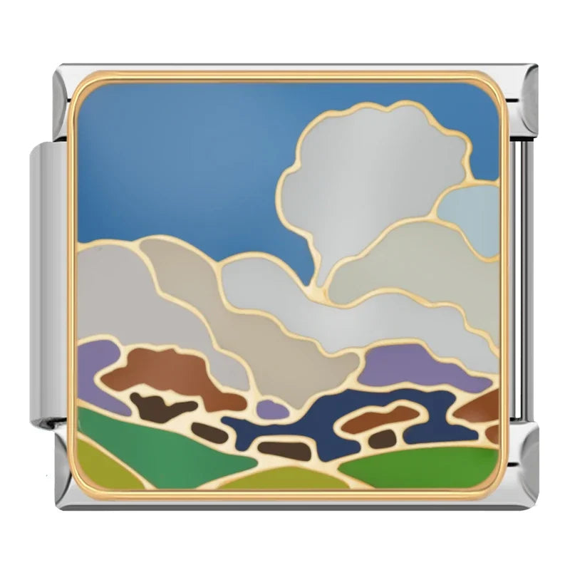 Charm Italiano Plano - Colección Arte y Cuentos (Dalí, Alicia, Naturaleza)