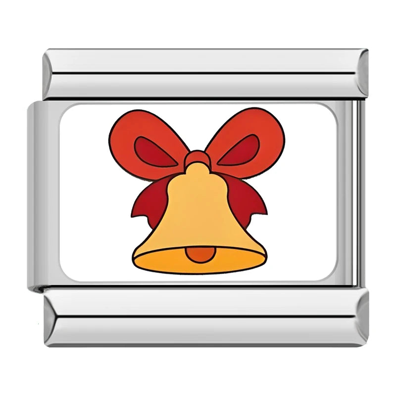 Charm Italiano Plano - Colección Navidad "Cute" (Muñecos de Nieve, Reno y Regalos)