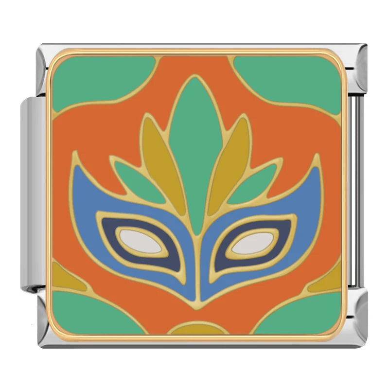 Charm Italiano Plano - Colección Aventura Exótica (Camel, Toucan, Máscaras)