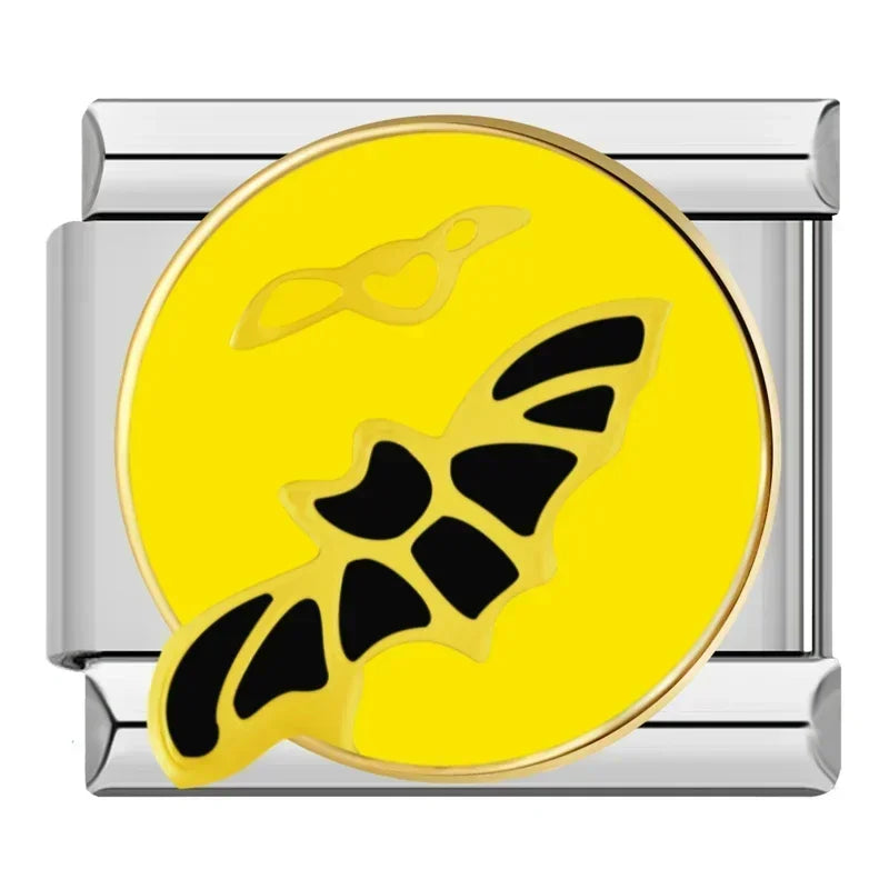 Charm Italiano Plano - Colección Halloween (Calabaza, Fantasma, Bruja)