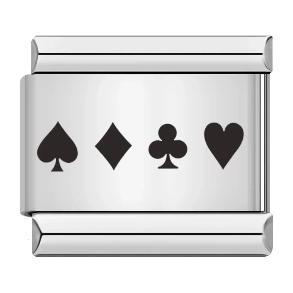 Charm Italiano Plano - Colección Casino Royale (Póker, Dados, Tragaperras)