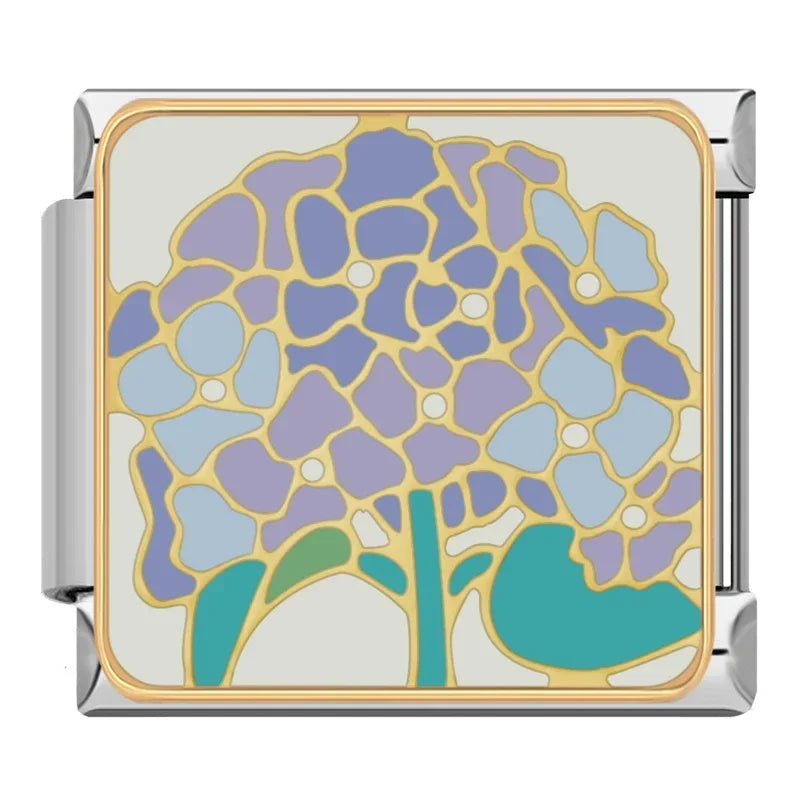 Charm Italiano Plano - Colección Jardín Botánico (Ilustración Floral)