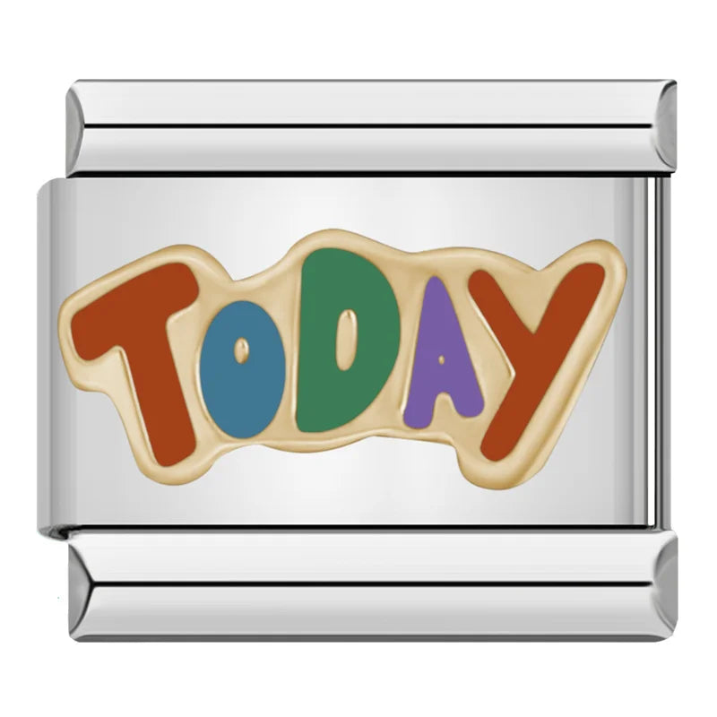 Charm Italiano Plano - Colección Mensajes con Actitud (Graffiti y Pop)