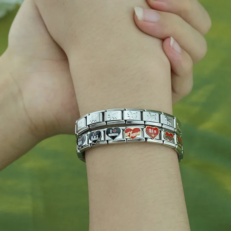 Charm Italiano Plano - Colección Lazos de Familia y Amor (Mamá, Abuela, Amigas)