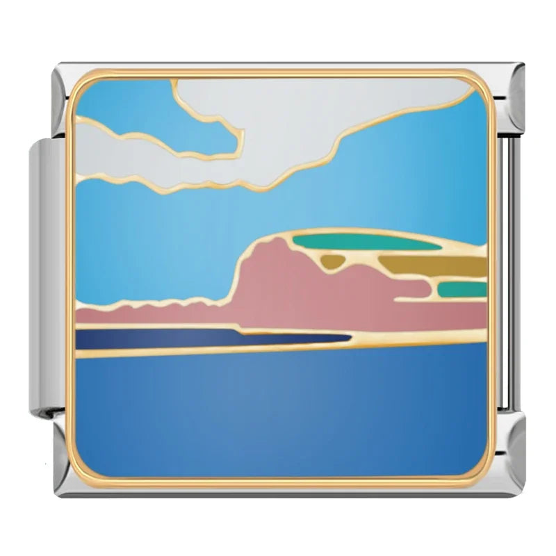 Charm Italiano Plano - Colección Paisajes Artísticos (Estilo Abstracto)