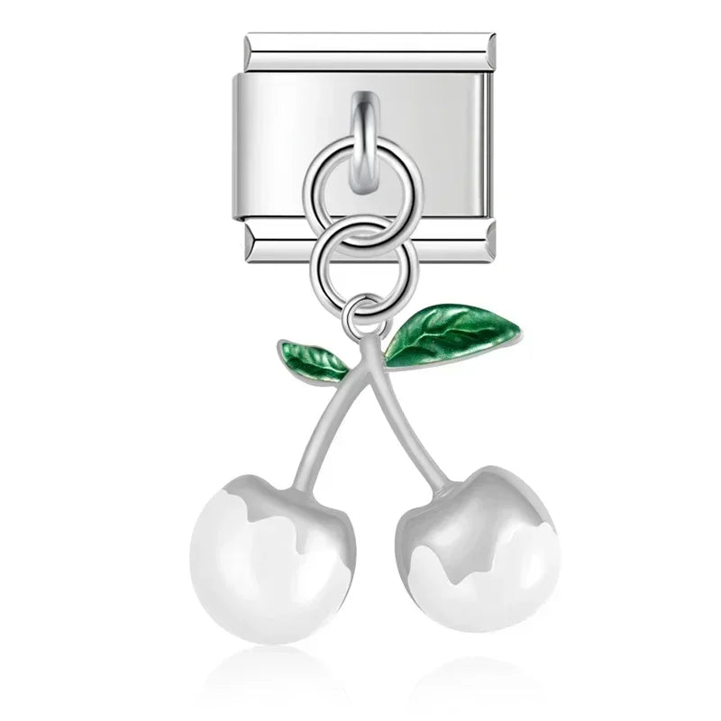 Charm Italiano Colgante - Cerezas de Colores (Estilo Pop)
