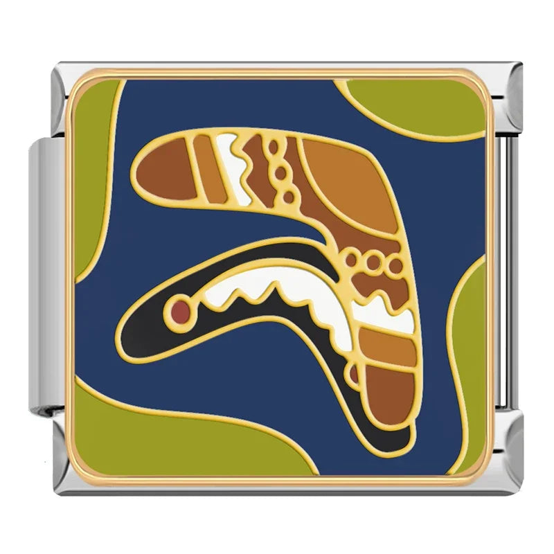 Charm Italiano Plano - Colección Viajes Exóticos (Fauna Global y Culturas)