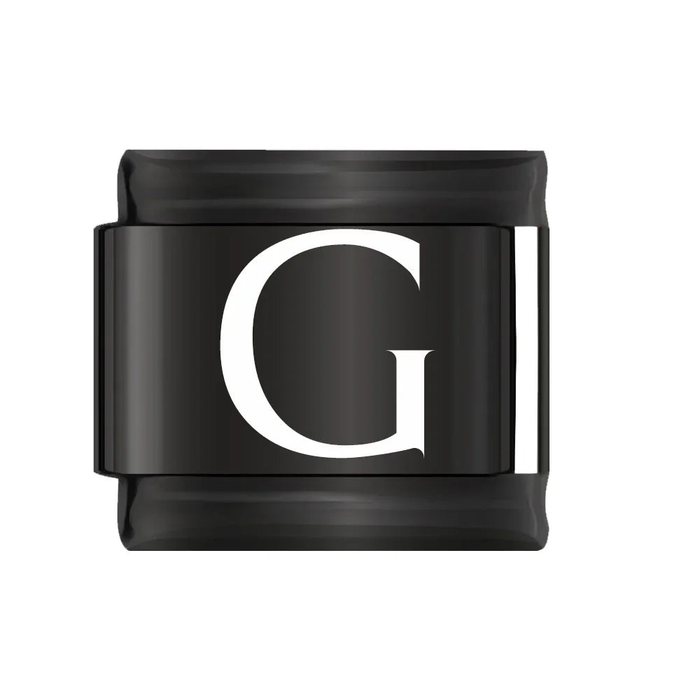 Charm Italiano Plano - Colección "Black Edition" (Letras Blancas y Símbolos)