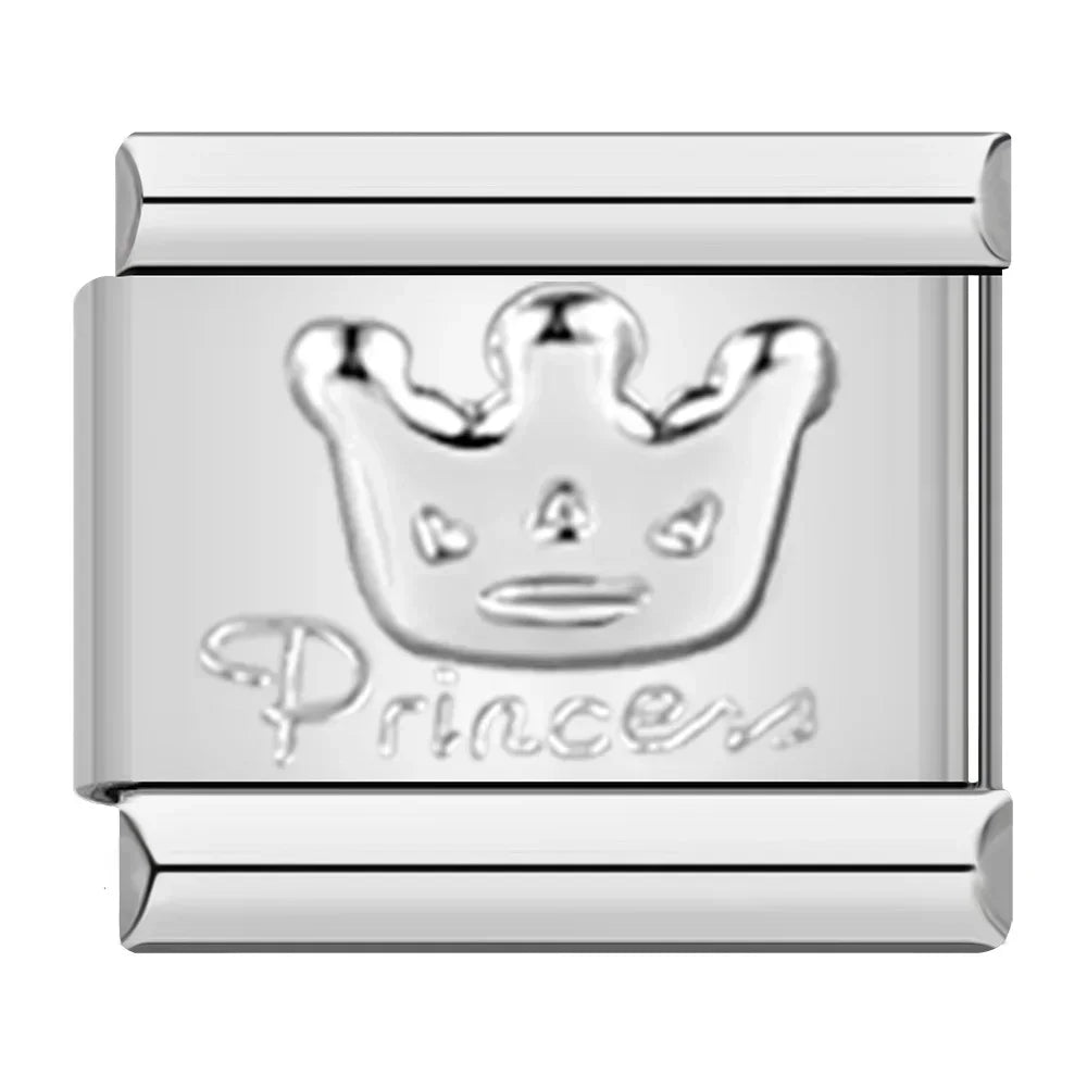 Charm Italiano Plano - Colección Símbolos y Amuletos (Cruz, Yin Yang, Moda)