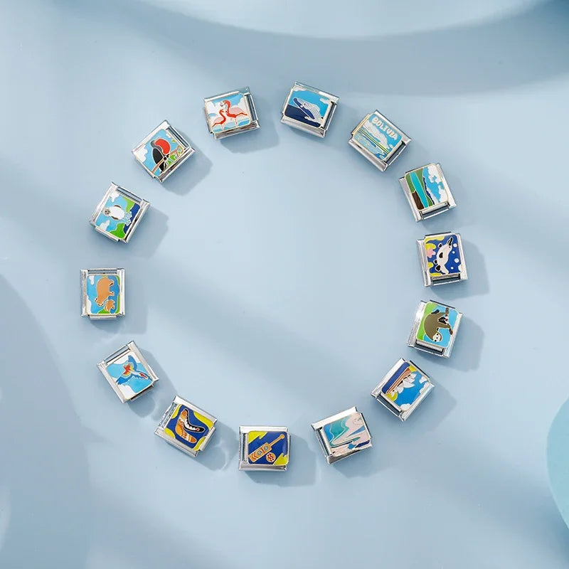 Charm Italiano Plano - Colección Viajes Exóticos (Fauna Global y Culturas)