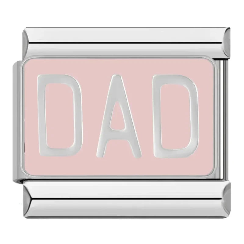 Charm Italiano Plano - Colección Lazos y Títulos Familiares (Mamá, Abuela, Hermana)