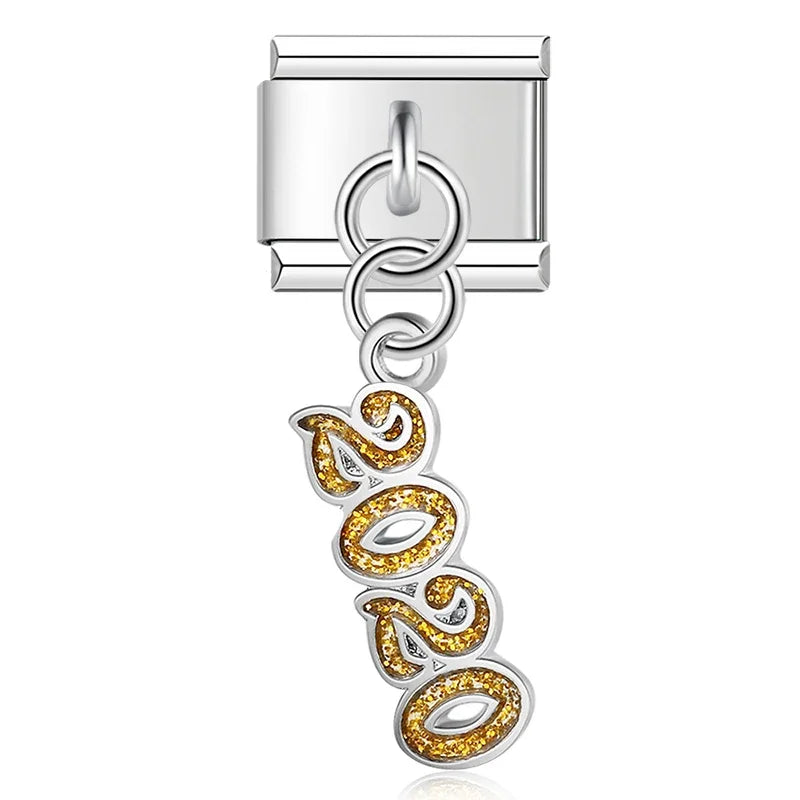 Charm Italiano Colgante - Colección Historias de Vida (Hogar, Estudios y Suerte)