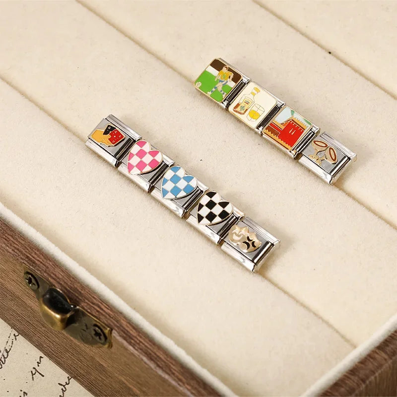 Charm Italiano Plano - Colección Aficiones y Celebración (Fútbol, Teatro, Brindis)