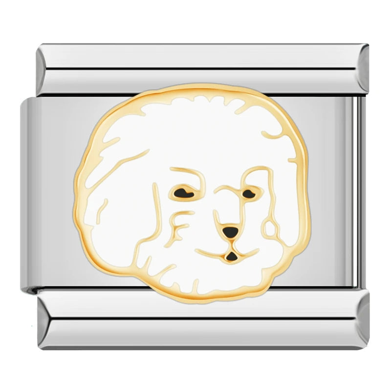 Charm Italiano Plano - Colección Amor Perruno (Retratos de Razas)