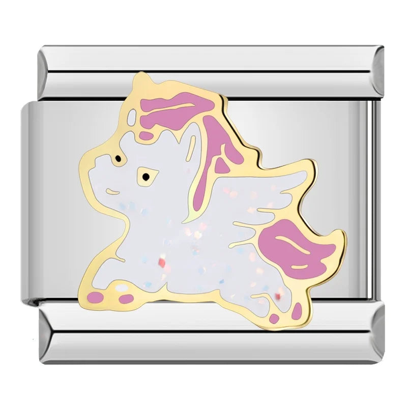 Charm Italiano Plano - Colección Reino Animal (Mascotas, Salvajes y Fantasía)