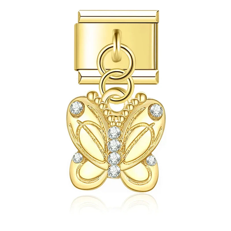 Charm Italiano Colgante - Colección Historias de Vida (Hogar, Estudios y Suerte)