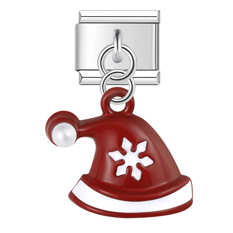 Charm Italiano Colgante - Colección Iconos Navideños (Reno, Muñeco, Árbol)