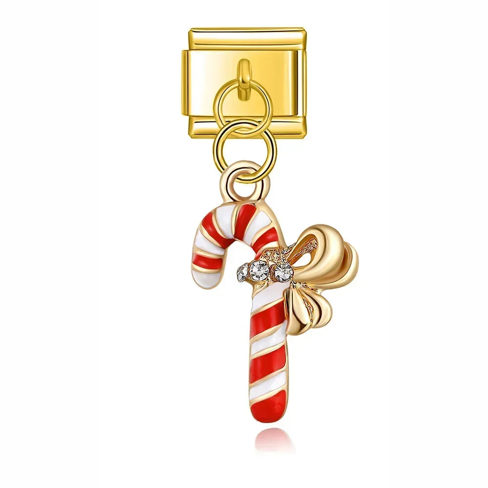Charm Italiano Colgante - Colección Fiesta Navideña (Papá Noel, Árbol, Reno)