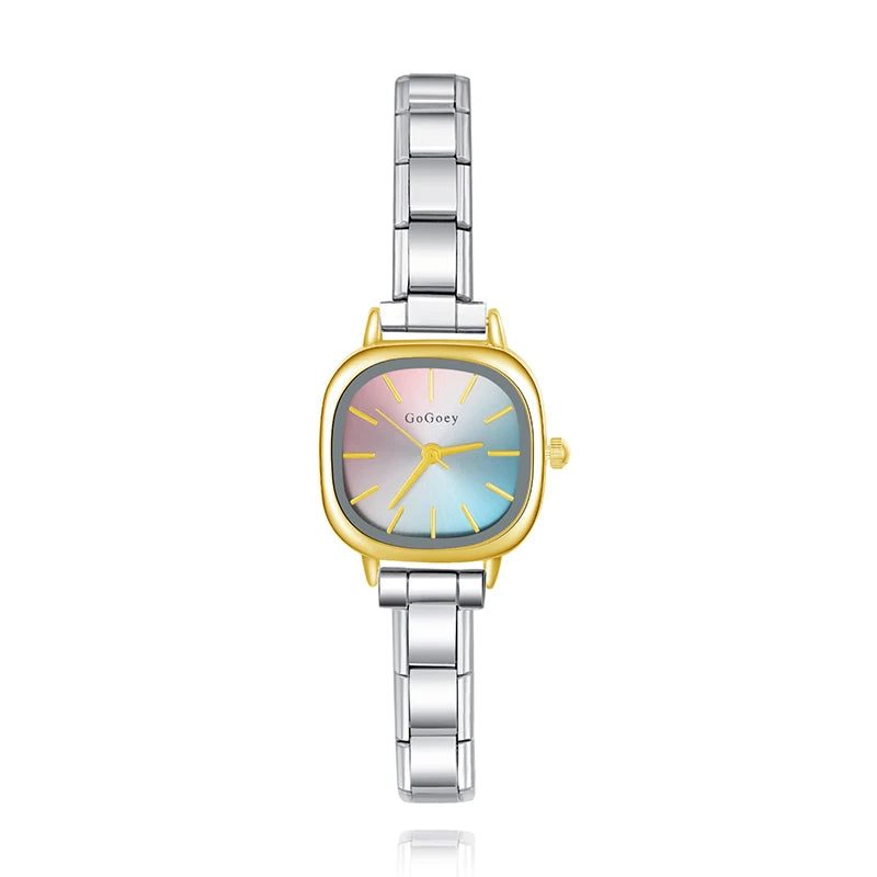 Reloj Base Modular - Esfera Iridiscente (Efecto Degradado Bicolor)